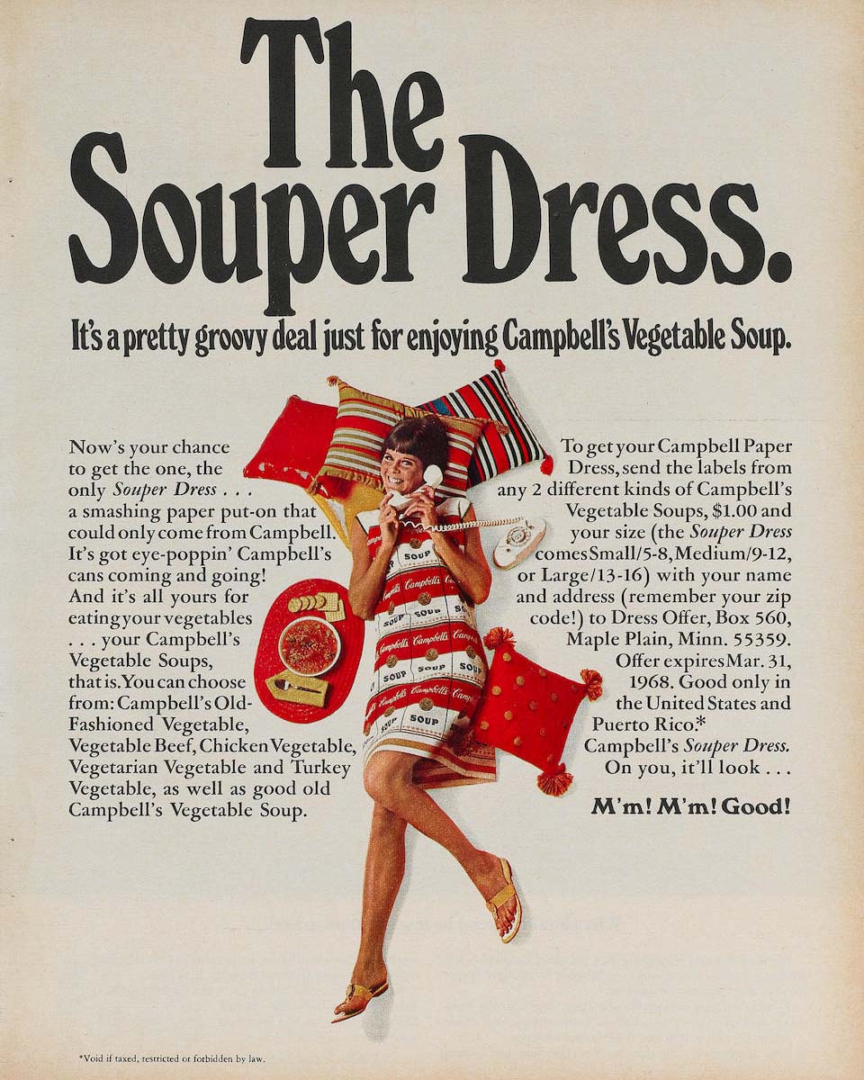 The Story of the Pop Art Movement: Andy Warhol, The Souper Dress, 1966–67
