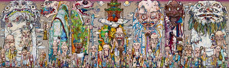 Takashi Murakami — Arhat Cycle at Sala delle Cariatidi, Milan