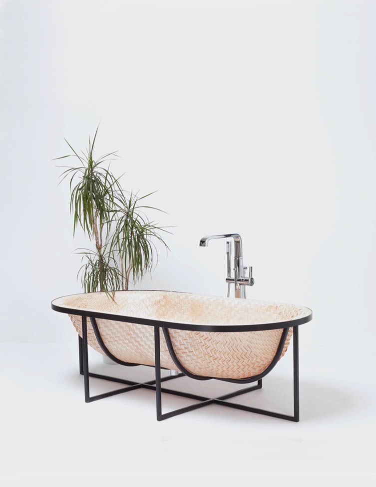 Woven Wood Bathtub