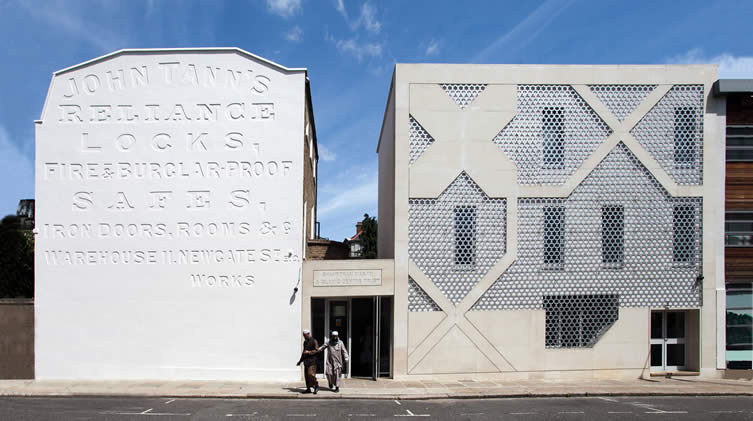 Shahporan Masjid and Islamic Centre Trust on Hackney Road, designed by Shahed Saleem