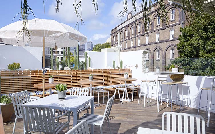 The Rooftop at Quarryman's Hotel Pyrmont Sydney by Matt Woods Design