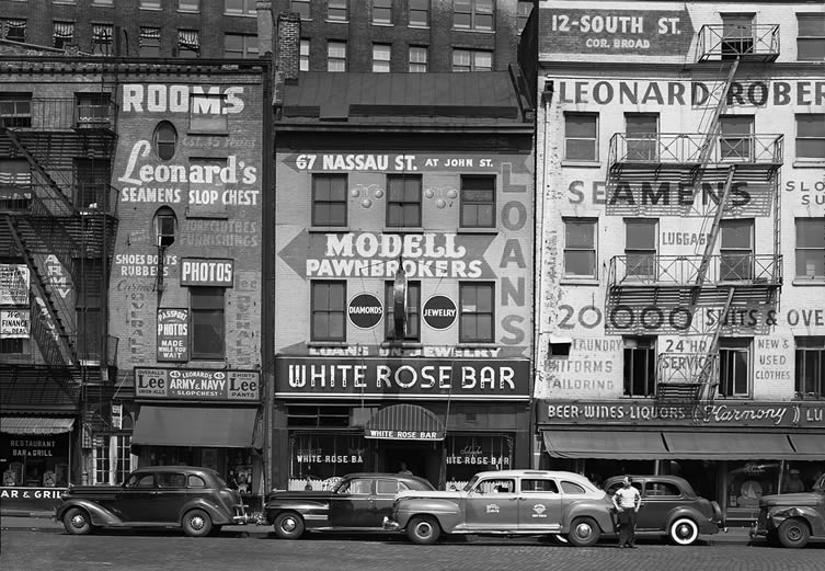 The White Rose Bar on Sixth Avenue, 1948