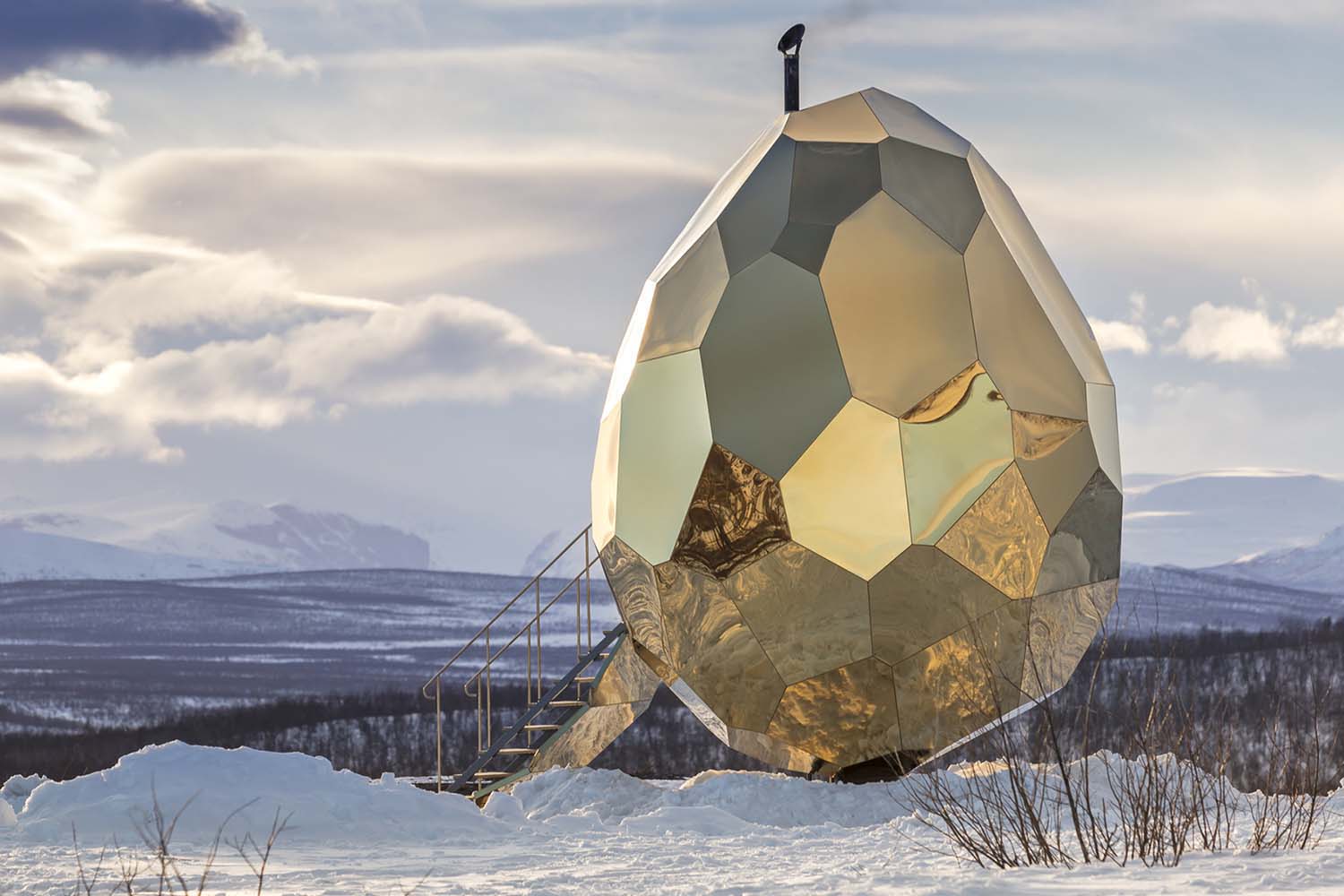 Solar Egg – More Than a Sauna Public Sauna by Futurniture and Bigert & Bergström Winner in Architecture, Building and Structure Design Category, 2017 – 2018.