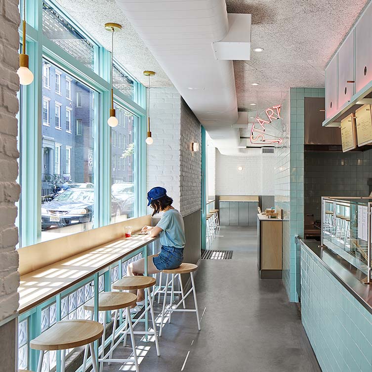 Junzi Kitchen Bleecker Street Restaurant by Xuhui Zhang is Winner in Interior Space and Exhibition Design Category, 2018 - 2019.