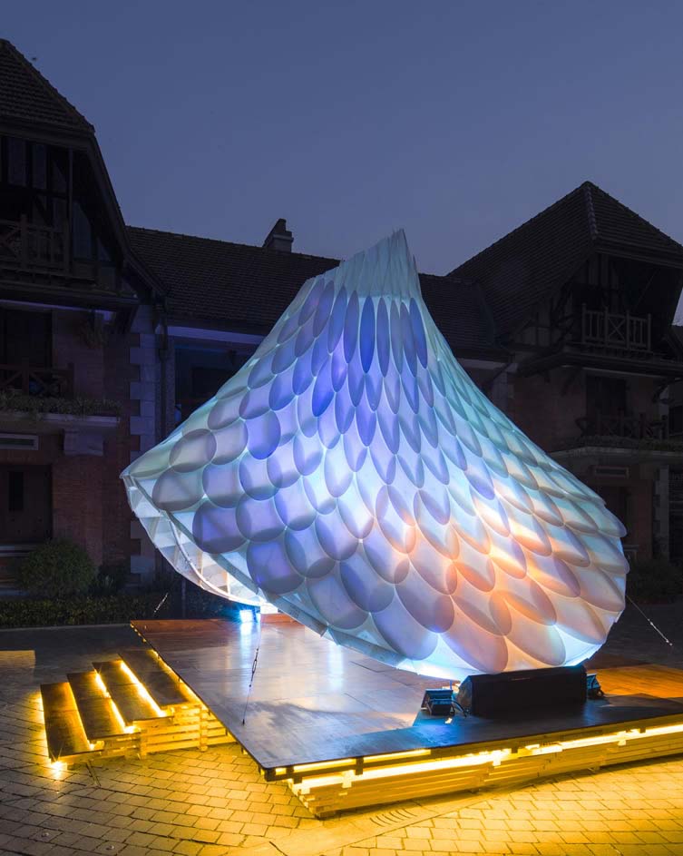 Resonet Pavilion-Sinan Mansions Pavilion by William Chen-Creative Prototyping Unit