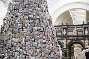 Barnaby Barford, Tower of Babel at V&A, London