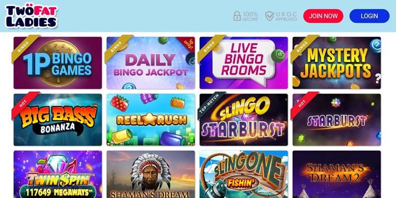 Two Fat Ladies Bingo Review for UK Players: Pros, cons, bonuses & games overview, and more