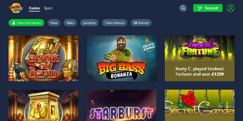 4. Luckland - Best Welcome Bonus of All New UK Online Casinos