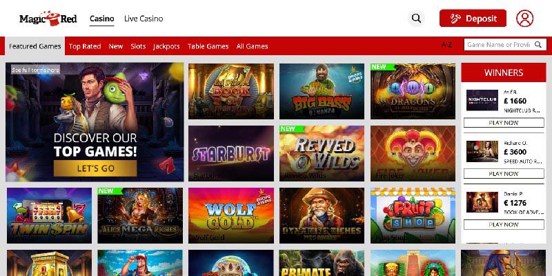 2. Magic Red (Wolf Gold) - Best UK Online Casino for Jackpots Slots (100% up to £25)