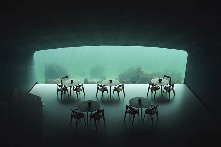 Under Lindesnes Norway, Europe's First Underwater Restaurant Designed by Snøhetta