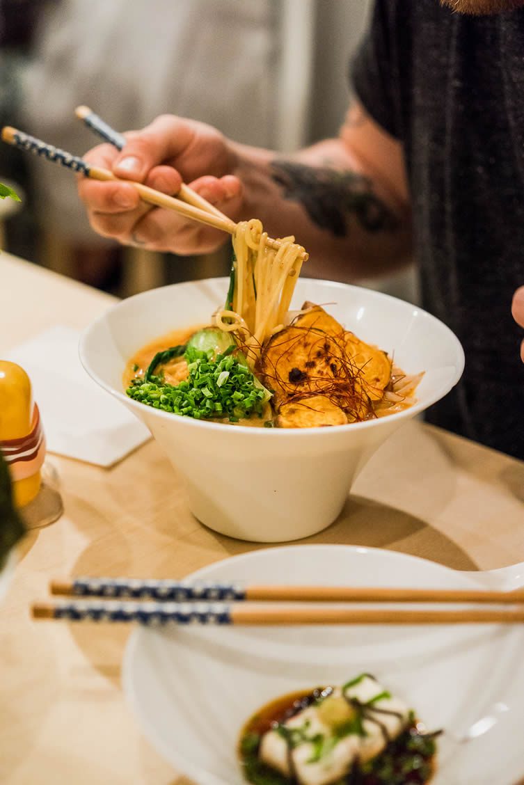 Vegan Ramen Shop by MFRMGR Architects