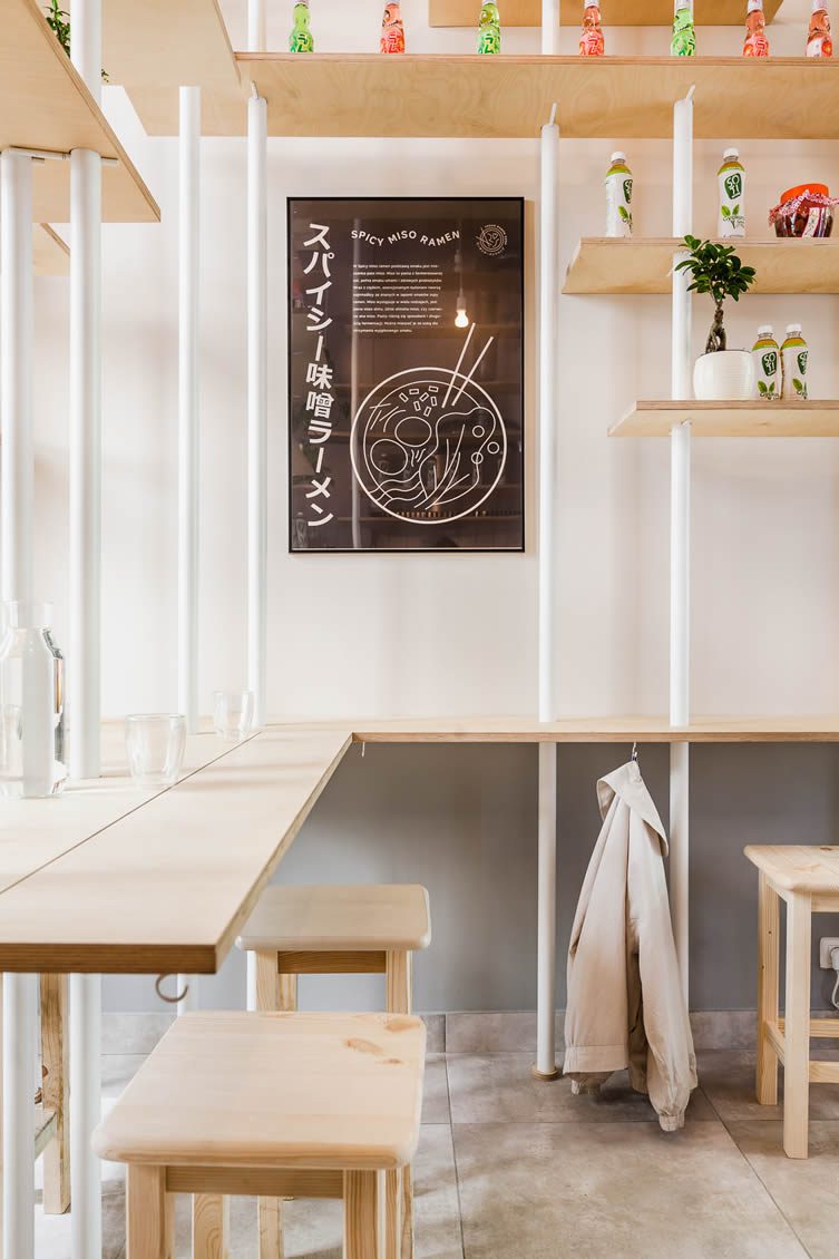 Vegan Ramen Shop by MFRMGR Architects