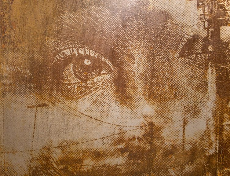 Vhils Dissonance at Lazarides Gallery, London