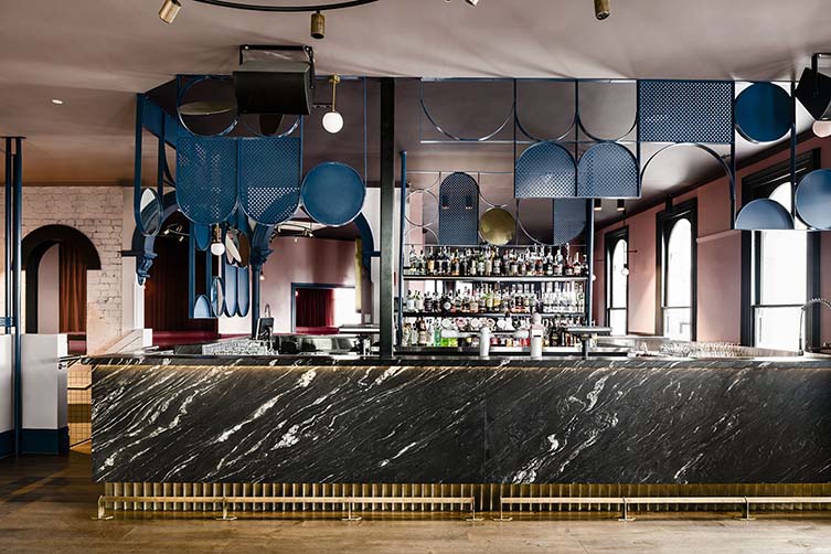 Village Belle Hotel Melbourne, St Kilda Bar and Restaurant designed by Technē Architecture + Interior Design