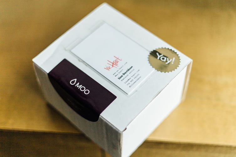 Unboxing MOO Luxe Business Cards