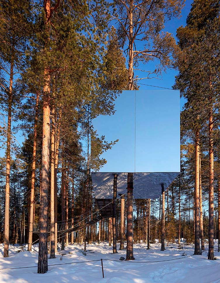 Weird Buildings, Mirrorcube Treehotel