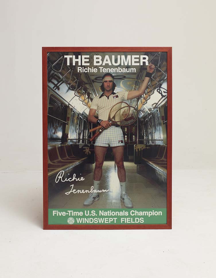 Richie Tenenbaum poster, THE ROYAL TENENBAUMS. Photo Richard Round-Turner. © the Design Museum