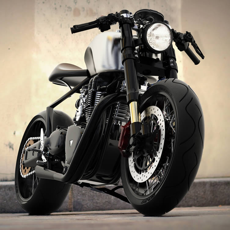 Black Shadow H-E Concept Hydrogen-Electric Hybrid Motorcycle by Mark Norton Menéndez. Country: United Kingdom