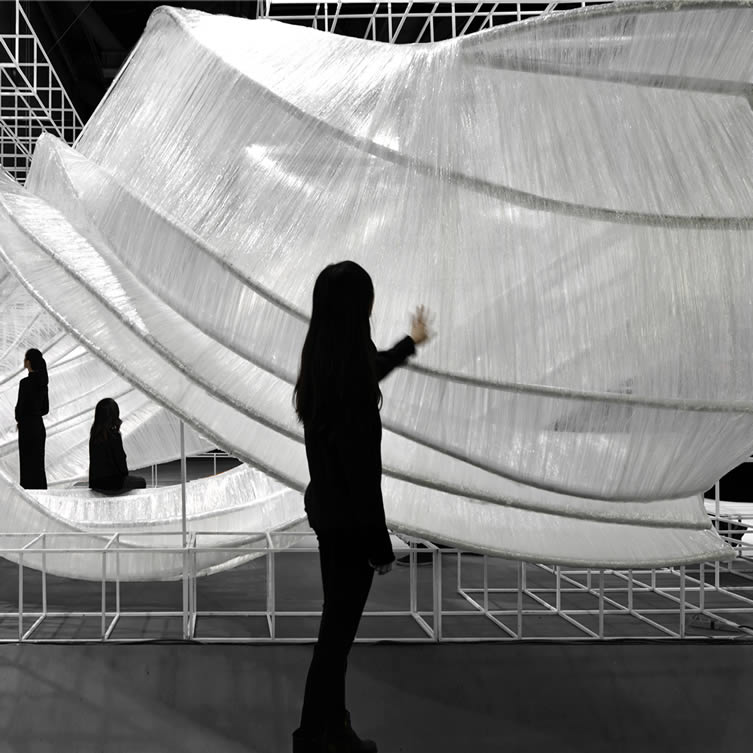 PONE Transparent Shell Exhibition Space by PONE ARCHITECTURE