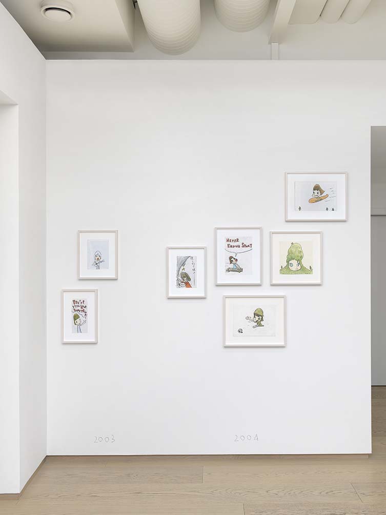 Installation Views, Yoshitomo Nara: The Bootleg Drawings 1988–2023