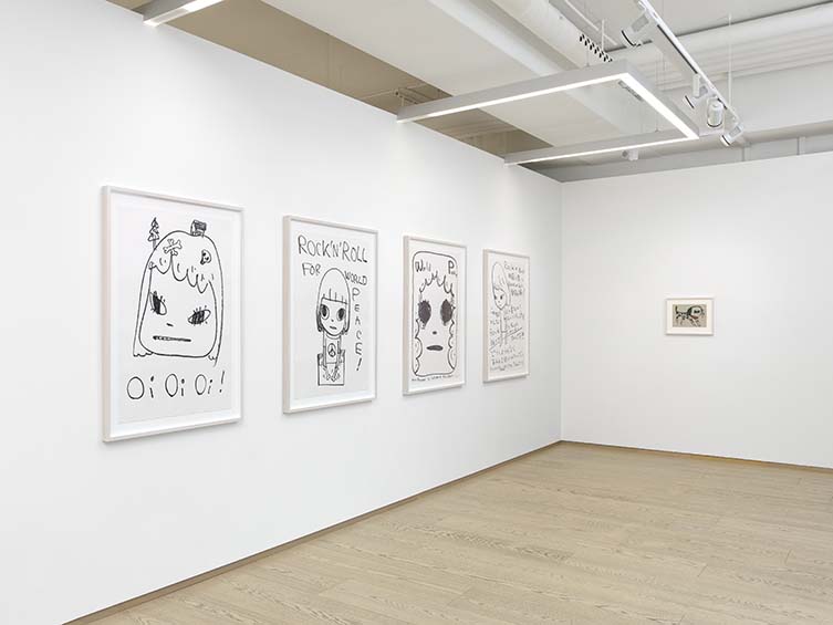 Installation Views, Yoshitomo Nara: The Bootleg Drawings 1988–2023